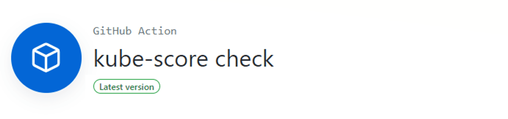 kube-score check